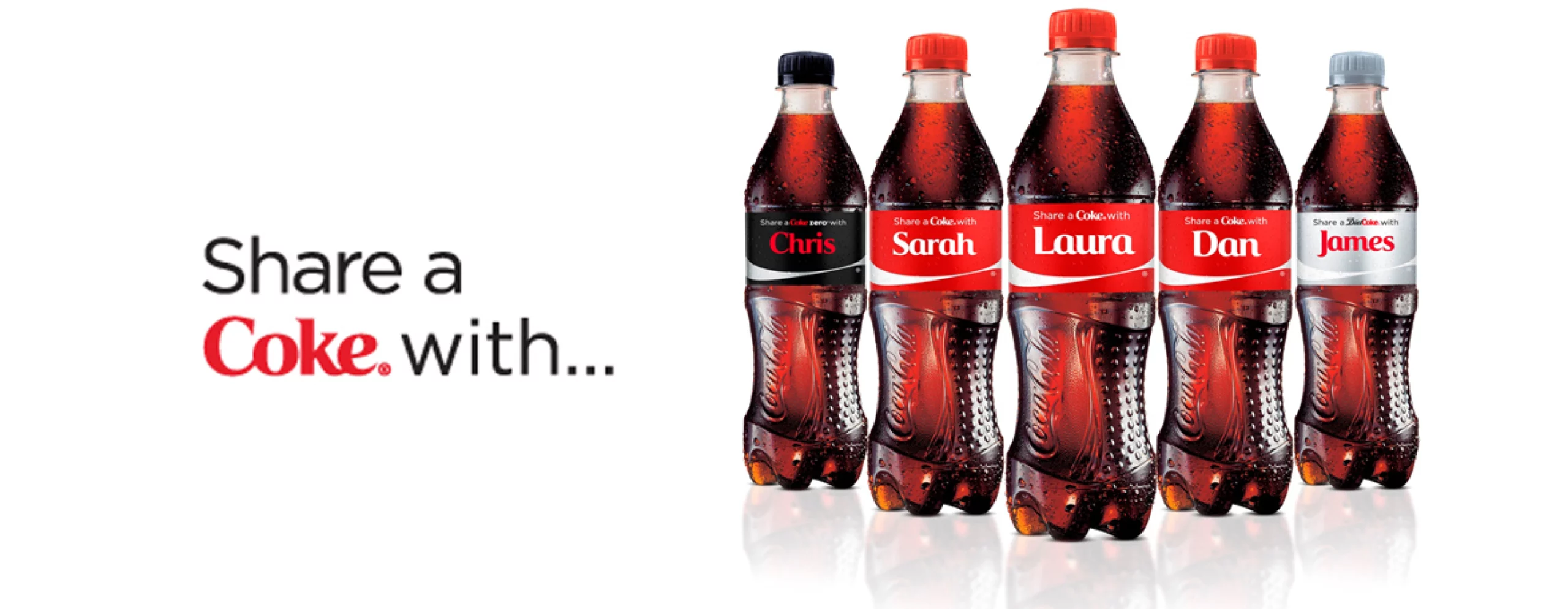 The Share a Coke campaign of Coca-cola. An example of maintaining a consistent brand voice in multilingual markets.